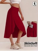 Kadın Cep Detay Taytlı Sandy Etek - 3