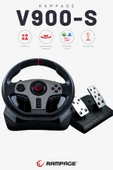 V900-s Ps3/ps4/pc/xboxone/xbox360 Swıtch 6 In 1 Pedallı Gaming Oyuncu Direksiyonu Direksiyon Seti - 1