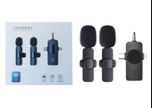 Mikrofon Yaka 2 Adet Kablosuz Type-c Lightning Aux 3 İn 1 Platoon PL-2452 - 5