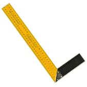 Alüminyum Marangoz Gönyesi L Gönye Sarı Gönye Cetvel Kaynak Kaynakçı Gönyesi 350 mm - 4