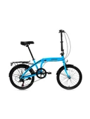 BİSAN TWIN-S -23 KATLANIR BİSİKLET 32CM V 20 JANT 6 VİTES AÇIK MAVİ SİYAH - 1