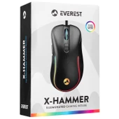 Mouse Oyuncu Gaming Led Işıklı 1600-7200 Dpi Everest SM-G14 DUSK thumbnail 8