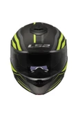 LS2 STROBE 2 PHANTOM MAT TITANIUM-NEON SARI ÇENE AÇILIR MOTOR KASKI - 6
