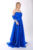 Ankyra Kadın Düşük Omuzlu Drape Şifon Abiye Elbise 25Y1222 - 22
