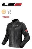 LS2 BLADE AIR ERKEK SİYAH-KIRMIZI YAZLIK MOTOSİKLET MONTU - 1
