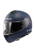 LS2 STROBE 2 MAT NAVY MAVİ ÇENE AÇILIR MOTOR KASKI thumbnail 1