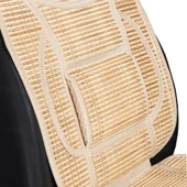Oto Hasır Bambu Minder Ön Bej İkili Takım Bel Destekli Terletmez WF-1813 - 4