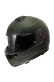 LS2 STROBE 2 MAT YEŞİL ÇENE AÇILIR MOTOR KASKI - 1
