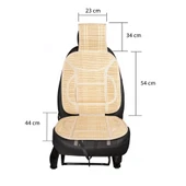 Oto Hasır Bambu Minder Ön Bej İkili Takım Bel Destekli Terletmez WF-1813 - 3