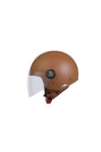 SWAY SW 701 KAHVERENGİ DERİ KASK - 5