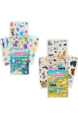 MERT BEBEK MY STİCKER BOOK '' SU ALTI DÜNYASI-VAHŞİ HAYVANLAR'' , 2Lİ SET TÜKENMEYEN STİCKER KİTABI - 1