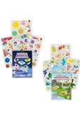 MERT BEBEK MY STİCKER BOOK '' UZAY-DİNOZORLAR'' , 2Lİ SET TÜKENMEYEN STİCKER KİTABI - 1