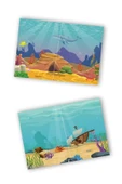 MERT BEBEK My Sticker Book '' Su Altı Dünyası-uzay'' , 2li Tükenmeyen Sticker Kitabım - 6