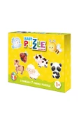 MERT BEBEK Baby Puzzle Hayvanlar- Baby Puzzle Taşıtlar 2li Set - 2