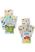 MERT BEBEK MY STİCKER BOOK '' DİNOZORLAR- ÇİFTLİK'' , 2Lİ SET TÜKENMEYEN STİCKER KİTABI - 1