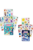 MERT BEBEK My Sticker Book '' Su Altı Dünyası-uzay'' , 2li Tükenmeyen Sticker Kitabım - 1