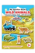 MERT BEBEK My Sticker Book '' Vahşi Hayvanlar-dinozorlar'' , 2li Set Tükenmeyen Sticker Kitabım - 4