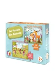 MERT BEBEK İKİ PUZZLE BİR KUTUDA HAYVANLAR KEŞİFTE - BENİM DOĞA PUZZLEM - 1