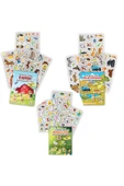MERT BEBEK MY STİCKER BOOK ''ÇİFTLİK- VAHŞİ HAYVANLAR-BÖCEKLER' , 3LÜ SET TÜKENMEYEN STİCKER KİTABI - 1