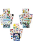 MERT BEBEK MY STİCKER BOOK '' MESLEKLER-TAŞITLAR-UZAY' , 3LÜ SET TÜKENMEYEN STİCKER KİTABI - 1
