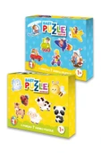 MERT BEBEK Baby Puzzle Hayvanlar- Baby Puzzle Taşıtlar 2li Set - 1