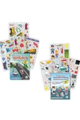 MERT BEBEK MY STİCKER BOOK '' TAŞITLAR-MESLEKLER'' , 2Lİ SET TÜKENMEYEN STİCKER KİTABI - 1