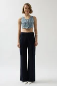 Denim Cepli Yelek - 2