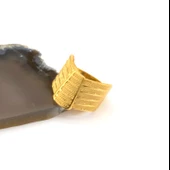 Çelik Yüzük Kadın Altın Kaplama Trabzon Model YZK-505 - 2