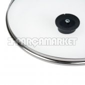 Tüm Tencerelere Uygun Kaliteli Cam Kapak 18 cm - 3