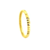 Çelik Yüzük Kadın Altın Kaplama Desenli Ajda Model YZK-502 - 1