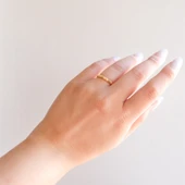 Çelik Yüzük Kadın Altın Kaplama Desenli Ajda Model YZK-502 - 2