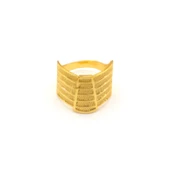 Çelik Yüzük Kadın Altın Kaplama Trabzon Model YZK-505 - 1