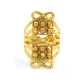 Çelik Yüzük Kadın Altın Kaplama Sonsuzluk Desenli YZK-496 - 1