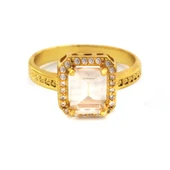 Çelik Baget Yüzük Altın Kaplama YZK-455 - 3