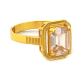 Çelik Baget Yüzük Altın Kaplama YZK-443 - 3