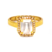 Çelik Baget Yüzük Altın Kaplama Düz Kenar YZK-456 - 3