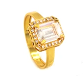 Çelik Baget Yüzük Altın Kaplama Düz Kenar YZK-456 - 1