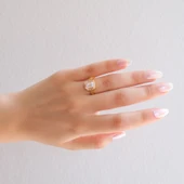 Çelik Baget Yüzük Altın Kaplama YZK-440 - 2