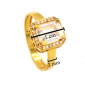 Çelik Baget Yüzük Altın Kaplama Düz Kenar YZK-456 - 4