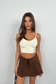 V Yaka Crop Bluz - 2