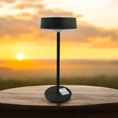 CATA CT-8450 Dubai Solar Şarjlı Led Masa Lambası siyah kasa 3 farklı renk ayarı ofis dekoratif - 3