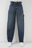 Yüksek Bel Kot Pantolon 6701 - Lacivert - 4