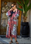 Yılan Desen Kimono - 7