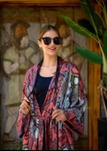 Yılan Desen Kimono - 9