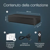 Epson EH-LS800B 4000 Lümen Siyah Süper Ultra Kısa Mesafe Android Lazer 4K Projeksiyon Cihazı - TEŞHİR SIFIR - 3