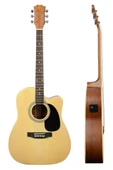 Maxword MCG-750NT Yüksek Kaliteli Ağaç Ekolayzerli Elektro Akustik Gitar Full Set - 3