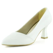 Erkan Saçmacı Laura Beyaz Zarif Gelinlik Sivri Burun Topuklu Ayakkabı - 1