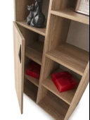 Hazar Raflı Kapaklı Kitaplık 70x37x180cm - 3