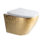 LENA ASMA KLOZET KAPAK DAHİL ET-102 BEYAZ-ALTIN thumbnail 1