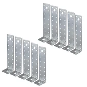 10 ADET Mobilya Dolap Duvar Sabitleme Metal Köşebent 40x40x160 mm Bağlantı Aparatı L Demiri Gönye thumbnail 5